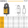 Erdbohrer_Malaguti_Vortex2_Tabelle_final Malaguti VORTEX V3 Erdbohrer für Bagger 2–3 t